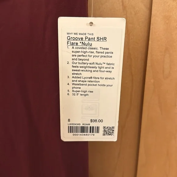 NWT Lululemon Flare Pant Nulu - Picture 3 of 5